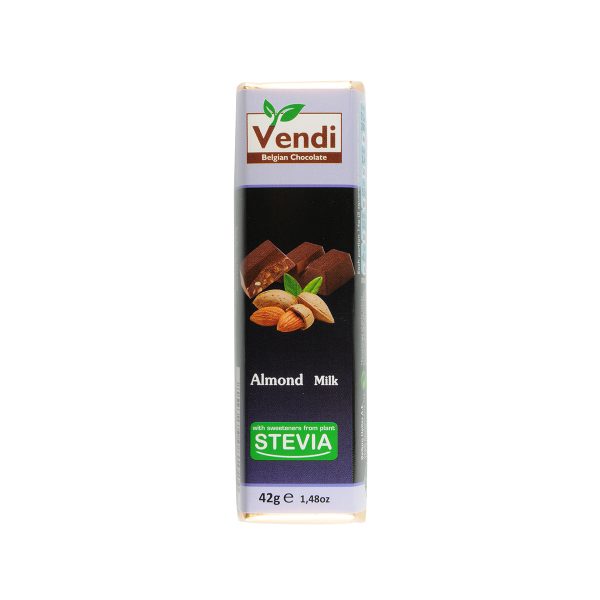 Σοκολάτα Vendi χωρίς ζάχαρη almond-milk 42γρ.
