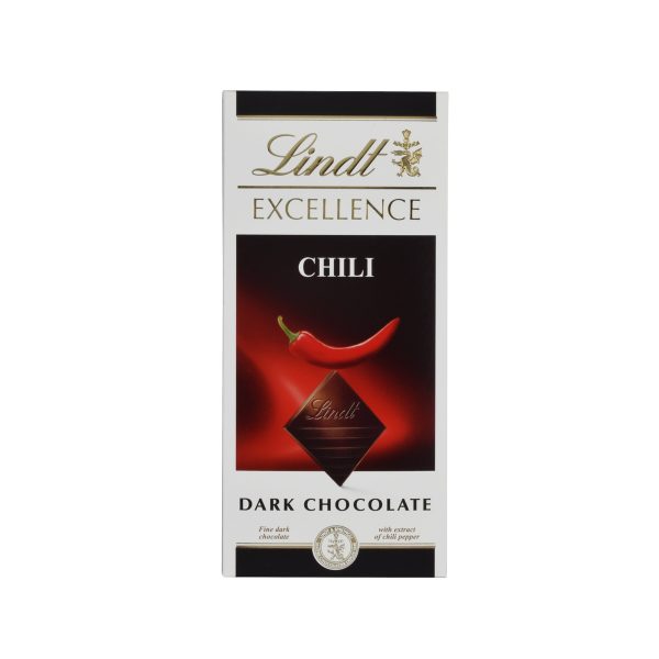 Σοκολάτα Lindt dark chili 100γρ.