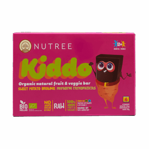 Kiddo μπάρες brownie γλυκοπατάτας 4*30γρ. ΒΙΟ (χωρίς γλουτένη)