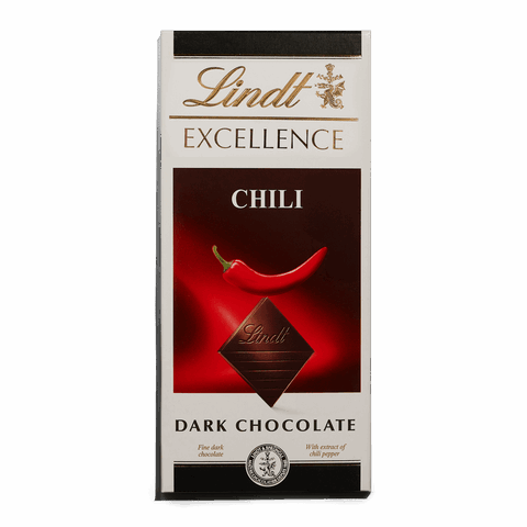 Σοκολάτα Lindt dark chili 100γρ.