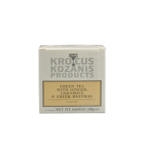 Τσάι με κρόκο & τζίντζερ bio 10φακ. (χωρίς γλουτένη)