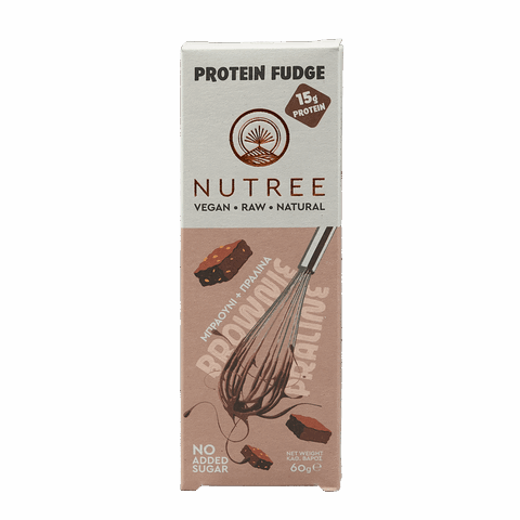 Μπάρα 25% protein Nutree πραλίνα μπράουνι χωρίς ζάχαρη 50γρ. (χωρίς γλουτένη)