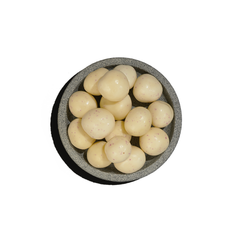 Raspberries με γιαούρτι και λευκή σοκολάτα