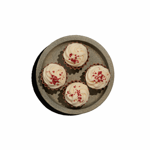 Cupcakes με πραλίνα Βελγίου  - Red velvet