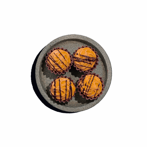 Cupcakes με πραλίνα Βελγίου - Caramel & Sea salt