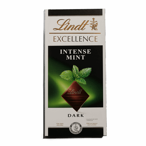 Σοκολάτα Lindt dark mint 100γρ.