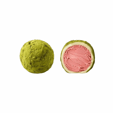 Tρούφες Bελγίου Matcha Φράουλα