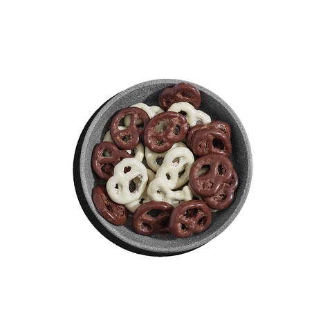 Pretzel με ανάμεικτη σοκολάτα